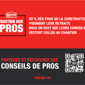 LePage 4.5 x 3.5 French decal, low tack